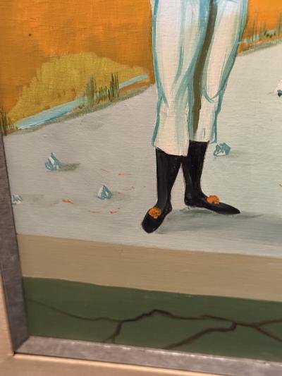 JEAN PIERRE SERRIER FRENCH SURREALIST FEMALE PORTRAIT LANDSCAPE BY JEAN PIERRE SERRIER