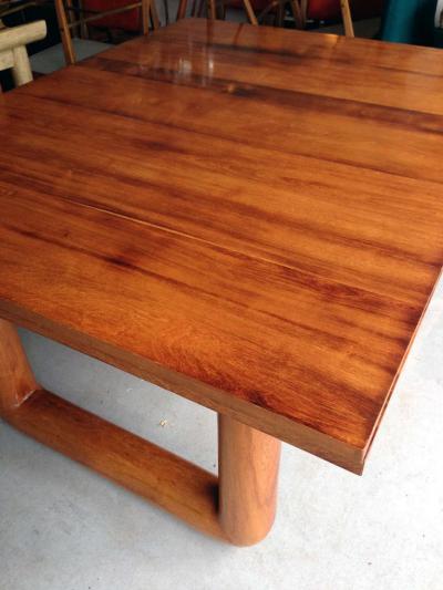 JEAN ROY RE French Oak Dining Table with Extension Leaves by Jean Royere