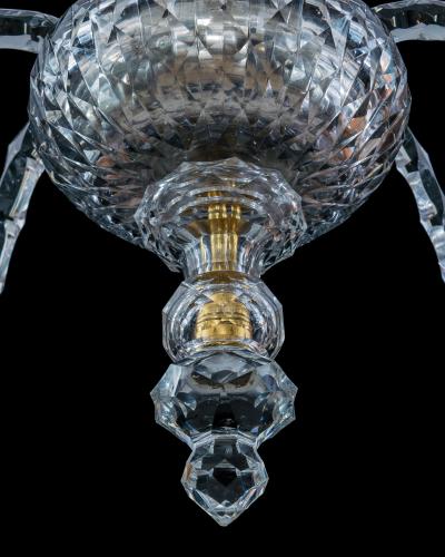 JEROM JOHNSON A GEORGE II CUT GLASS CHANDELIER ATTRIBUTED TO JEROM JOHNSON