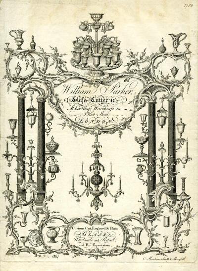 JEROM JOHNSON A GEORGE II CUT GLASS CHANDELIER ATTRIBUTED TO JEROM JOHNSON