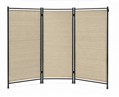 JM Szymanski Horsehair Textile Folding Screen
