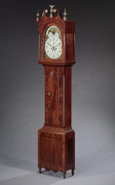 JOHN NICHOLL FEDERAL TALL CASE CLOCK BY JOHN NICHOLL
