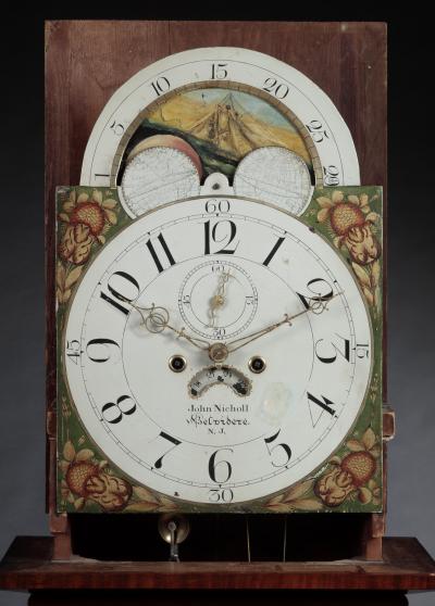JOHN NICHOLL FEDERAL TALL CASE CLOCK BY JOHN NICHOLL