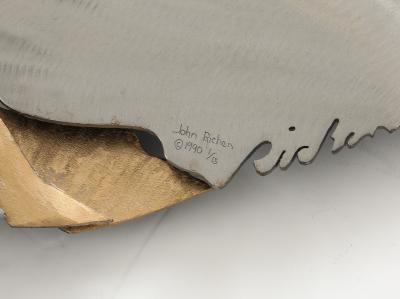 JOHN RICHEN Desert Serenade Large Bronze Steel 45 Disc Sculpture 1 15