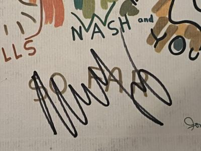 JONI MITCHELL DAVID CROSBY STEVE STILLS GRAHAM NASH NEIL YOUNG AUTOGRAPHED ALBUM