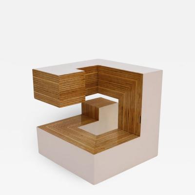 JOSECHO L PEZ LLORENS SCULPTURE IN A CUBE SHAPE DESIGNED BY JOSECHO L PEZ LLORENS