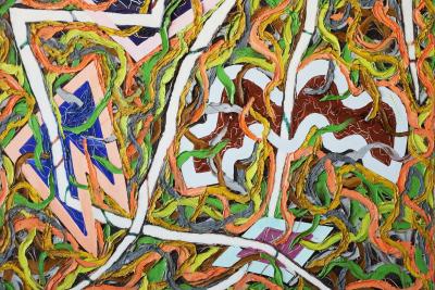 JOan Thorne Joan Thorne born 1943 Izz Oil on Canvas 1979 83 x 68 