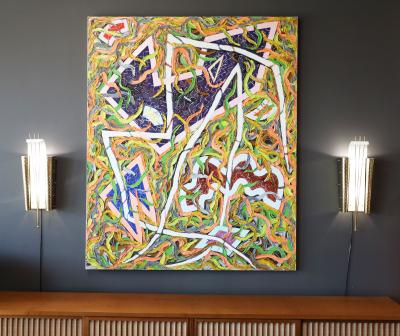 JOan Thorne Joan Thorne born 1943 Izz Oil on Canvas 1979 83 x 68 