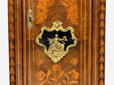 JP Kroese Dutch Baroque Marquetry Moon Face Dial Grandfather Clock 18th C