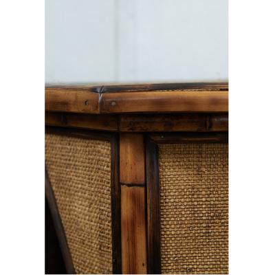 JW Custom Line Tiger Bamboo Octagonal Coffee Table