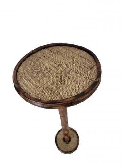 JW Custom Line Tiger Rattan Bamboo Martini Table