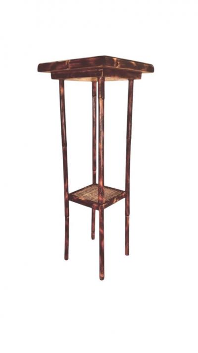 JW Custom Line Tiger Rattan Bamboo Plant Stand