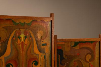 Jaap Gidding Art Deco Amsterdam School Room Divider attr to Jaap Gidding The Netherlands