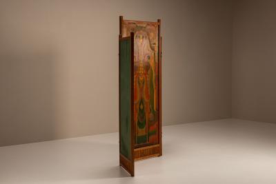 Jaap Gidding Art Deco Amsterdam School Room Divider attr to Jaap Gidding The Netherlands