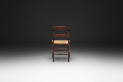 Jac Levee Wood and Wicker Chair by N V Jac Levee The Netherlands Early 20th Century