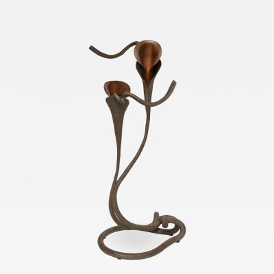 Jack Brubaker Brubaker Copper Lilly Candlestick