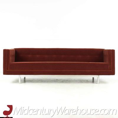 Jack Cartwright Jack Cartwright Mid Century Chrome and Mohair Sofa