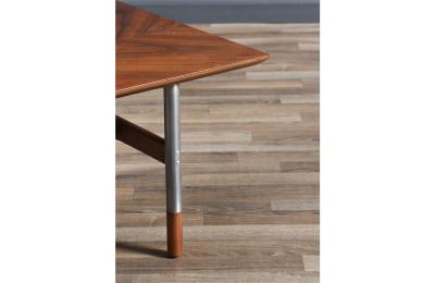 Jack Cartwright Jack Cartwright Steel Walnut Coffee Table for Founders