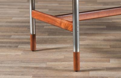 Jack Cartwright Jack Cartwright Steel Walnut Coffee Table for Founders
