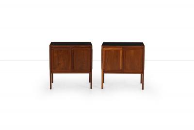 Jack Cartwright Jack Cartwright for Founders Furniture Walnut and Slate Nightstands 1960