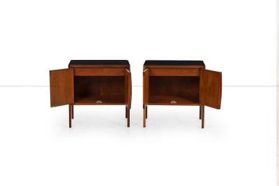 Jack Cartwright Jack Cartwright for Founders Furniture Walnut and Slate Nightstands 1960