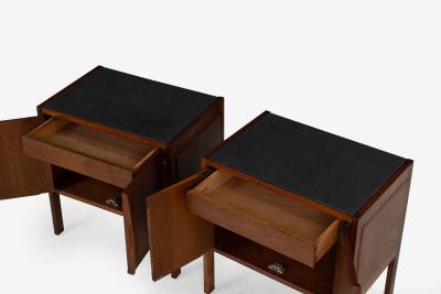 Jack Cartwright Jack Cartwright for Founders Furniture Walnut and Slate Nightstands 1960