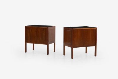 Jack Cartwright Jack Cartwright for Founders Furniture Walnut and Slate Nightstands 1960