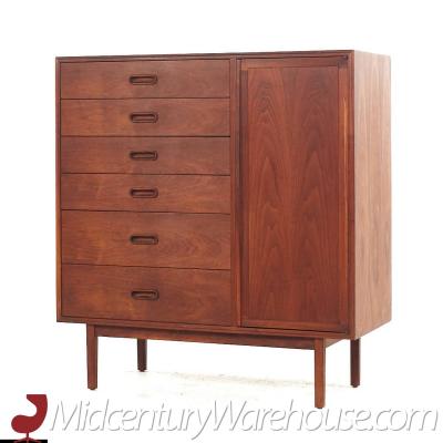 Jack Cartwright Jack Cartwright for Founders Mid Century Walnut Armoire