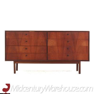 Jack Cartwright Jack Cartwright for Founders Mid Century Walnut Lowboy Dresser