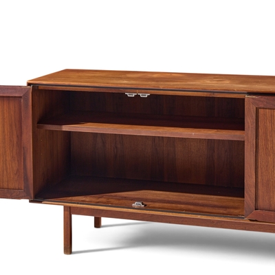 Jack Cartwright Jack Cartwright for Founders Mid Century Walnut and Cane Credenza