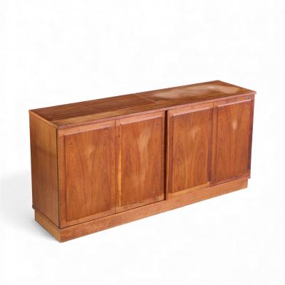 Jack Cartwright Jack Cartwright for Founders Mid Century Walnut and Cane Credenza and Hutch