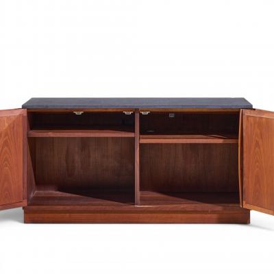 Jack Cartwright Jack Cartwright for Founders Mid Century Walnut and Slate Top Credenza