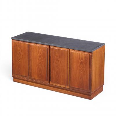 Jack Cartwright Jack Cartwright for Founders Mid Century Walnut and Slate Top Credenza