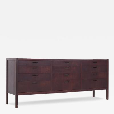 Jack Cartwright Jack Cartwright for Founders Style Mid Century Walnut 12 Drawer Dresser