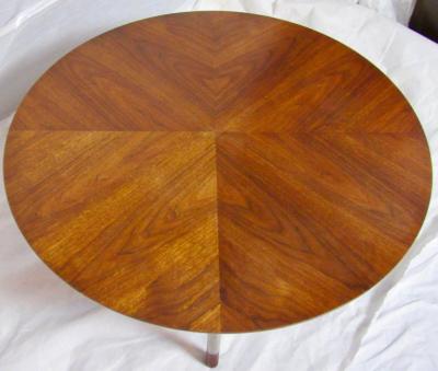 Jack Cartwright Midcentury Walnut and Steel Coffee Table Jack Cartwright for Founders