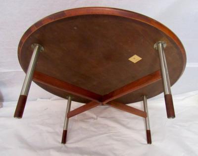 Jack Cartwright Midcentury Walnut and Steel Coffee Table Jack Cartwright for Founders