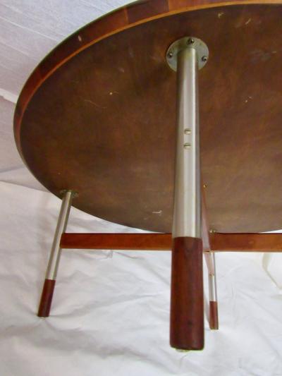 Jack Cartwright Midcentury Walnut and Steel Coffee Table Jack Cartwright for Founders