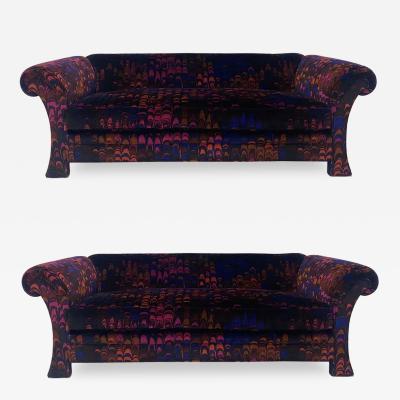 Jack Lenor Larsen Henredon Sofas in Jack Lenor Larsen Velvet