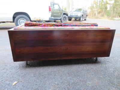 Jack Lenor Larsen Magnificent Milo Baughman Rosewood Loveseat Jack Lenor Larsen Mid Century Modern