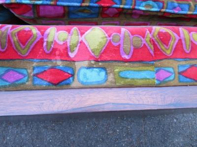 Jack Lenor Larsen Magnificent Milo Baughman Rosewood Loveseat Jack Lenor Larsen Mid Century Modern