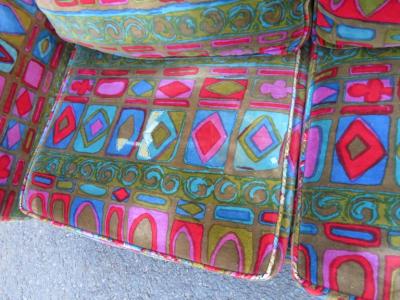 Jack Lenor Larsen Magnificent Milo Baughman Rosewood Loveseat Jack Lenor Larsen Mid Century Modern