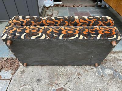 Jack Lenor Larsen Stunning Jack Lenor Larsen style Ottoman Mid Century Modern