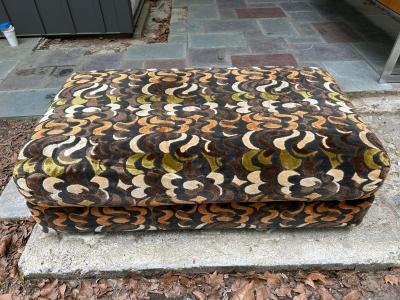 Jack Lenor Larsen Stunning Jack Lenor Larsen style Ottoman Mid Century Modern
