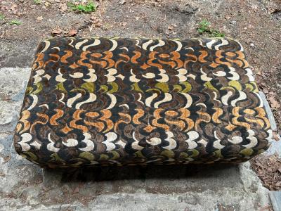 Jack Lenor Larsen Stunning Jack Lenor Larsen style Ottoman Mid Century Modern