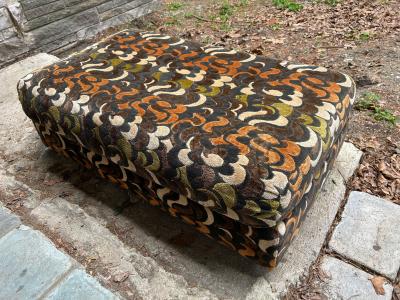 Jack Lenor Larsen Stunning Jack Lenor Larsen style Ottoman Mid Century Modern