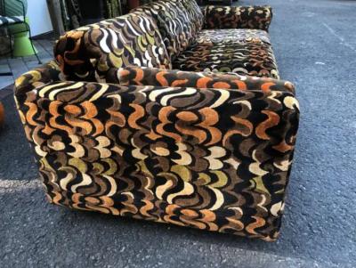 Jack Lenor Larsen Stunning Selig Jack Lenor Larsen Style Sofa Mid Century Modern
