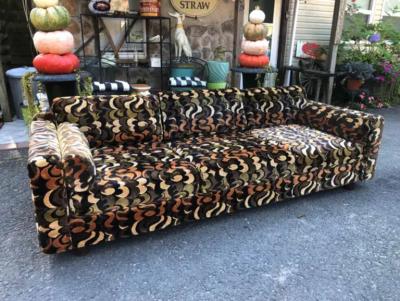 Jack Lenor Larsen Stunning Selig Jack Lenor Larsen Style Sofa Mid Century Modern