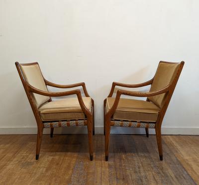 Jack Van der Molen Mid Century Arm Chairs by Jack Van Der Molen