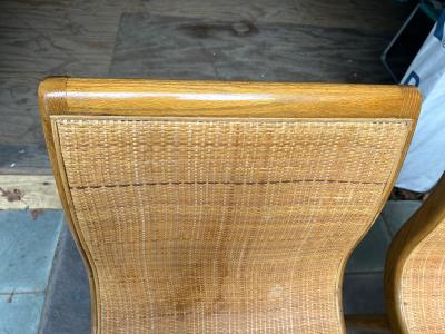 Jack Van der Molen Set 5 Jack Van Der Molen Cane Back Dining Chair Mid Century Modern