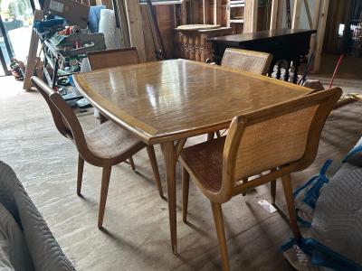 Jack Van der Molen Set 5 Jack Van Der Molen Cane Back Dining Chair Mid Century Modern